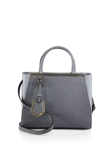 fendi 2jours fur-detail leather shopper|Women's Luxury Tote Bags & Designer Shopping Bags .